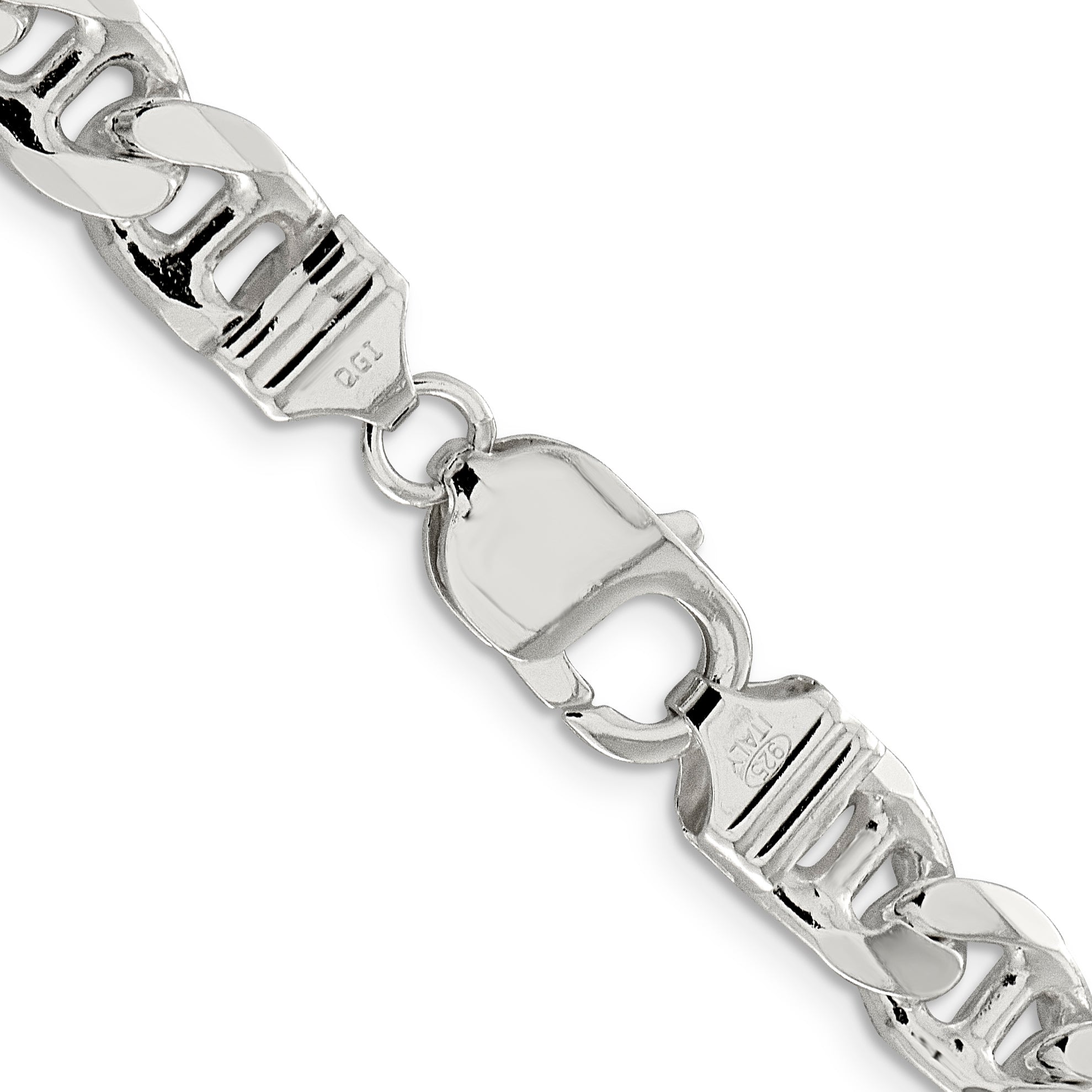 Sterling Silver 9mm Flat Cuban Anchor Chain