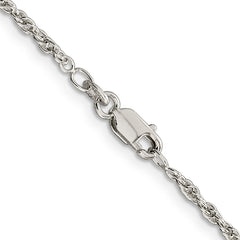 Sterling Silver 2mm Loose Rope Chain