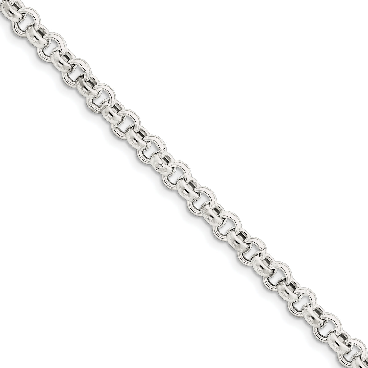 Sterling Silver 6.5mm Rolo Chain