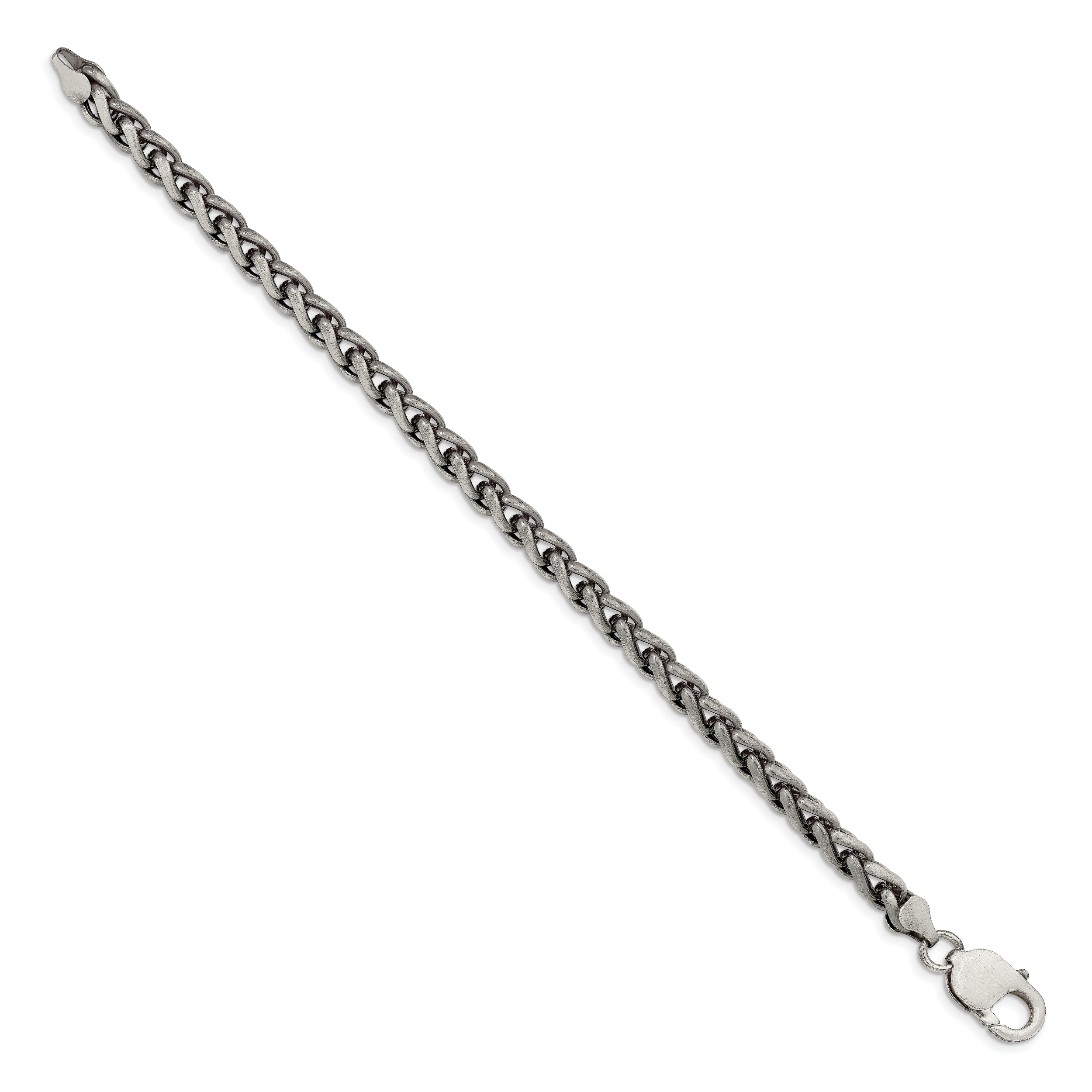 Sterling Silver Antiqued 6mm Round Spiga Chain