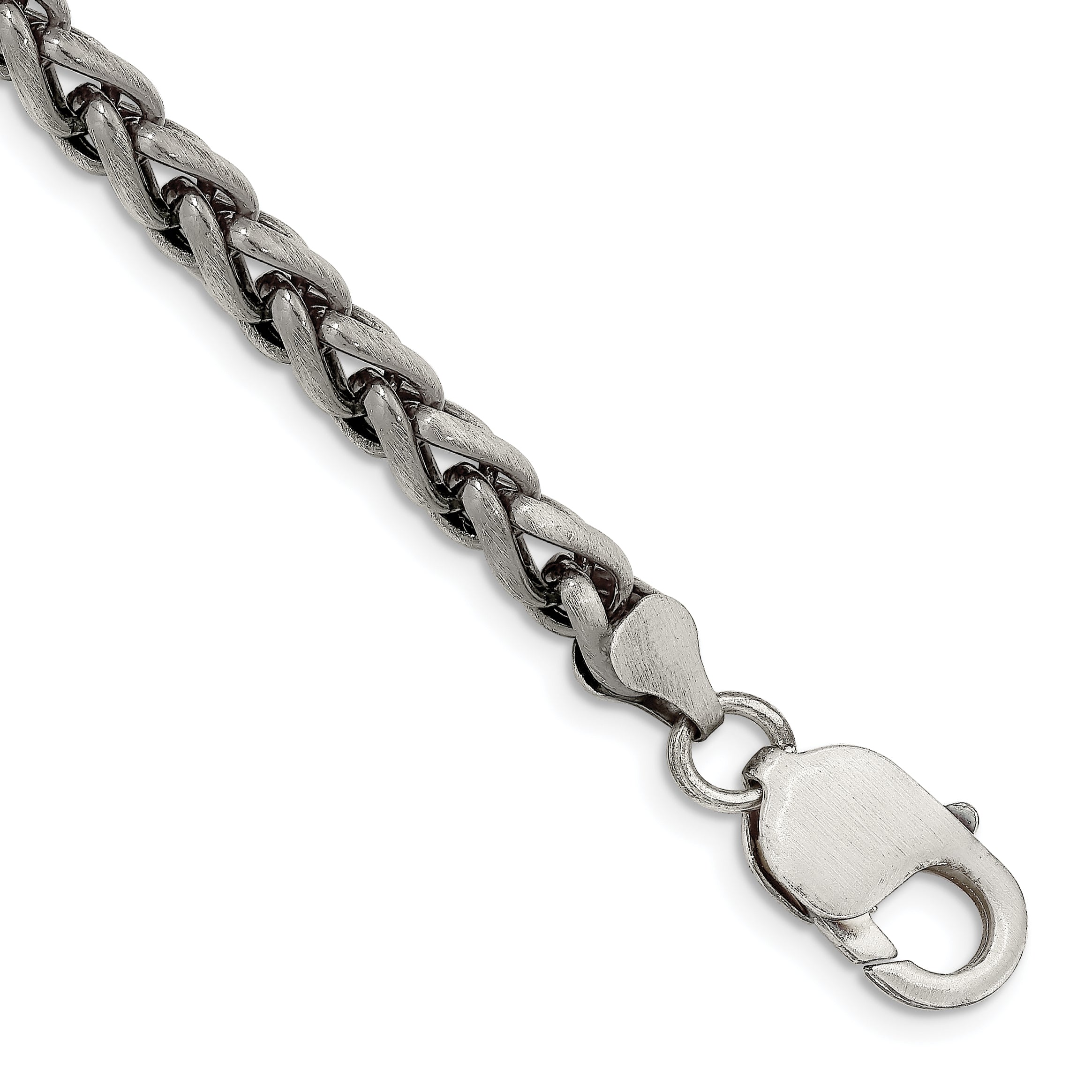 Sterling Silver Antiqued 6mm Round Spiga Chain