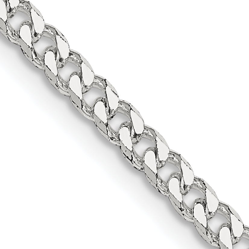 Sterling Silver Polished 3.15mm Curb Chain