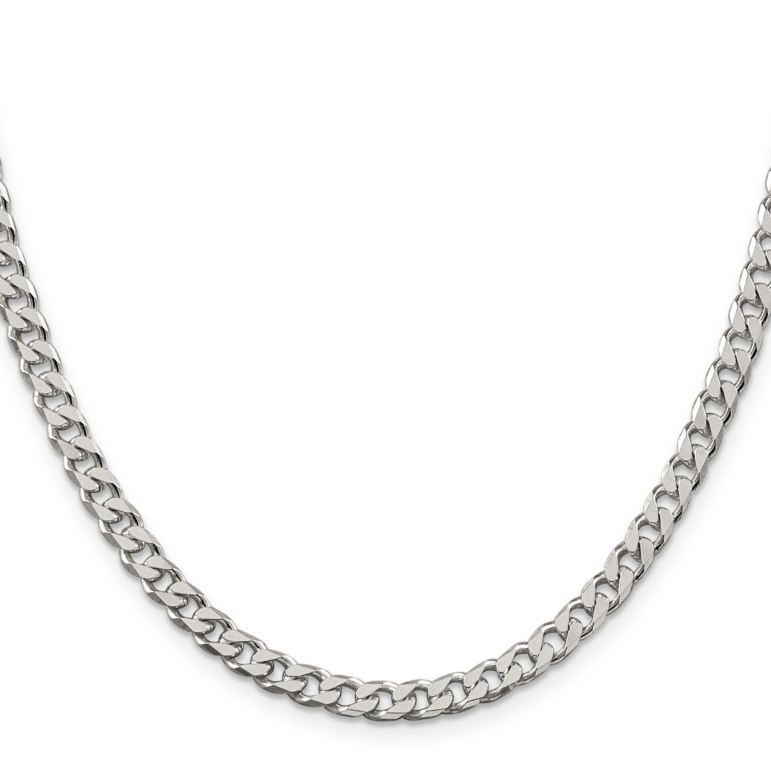 Sterling Silver Polished 5mm Curb Chain