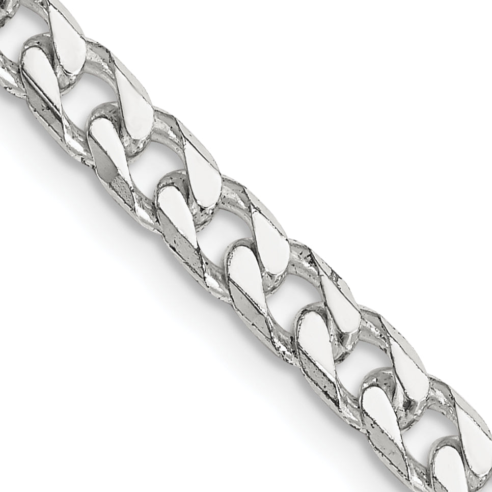 Sterling Silver Polished 5mm Curb Chain