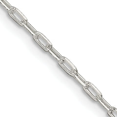 Sterling Silver 1.75mm Elongated Open Link Chain