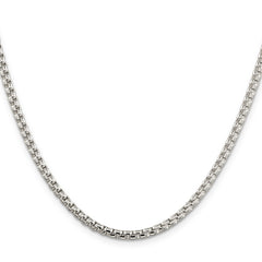 Sterling Silver 3.6mm Round Box Chain