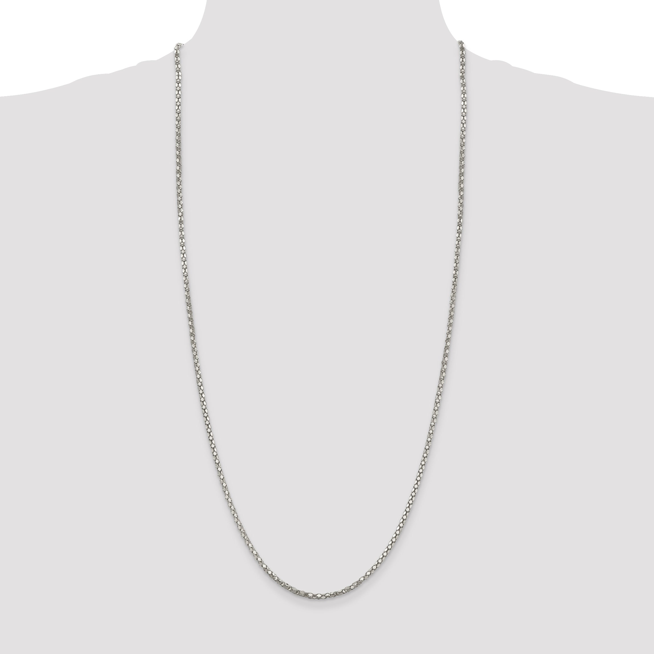 Sterling Silver 2.5mm Popcorn Chain