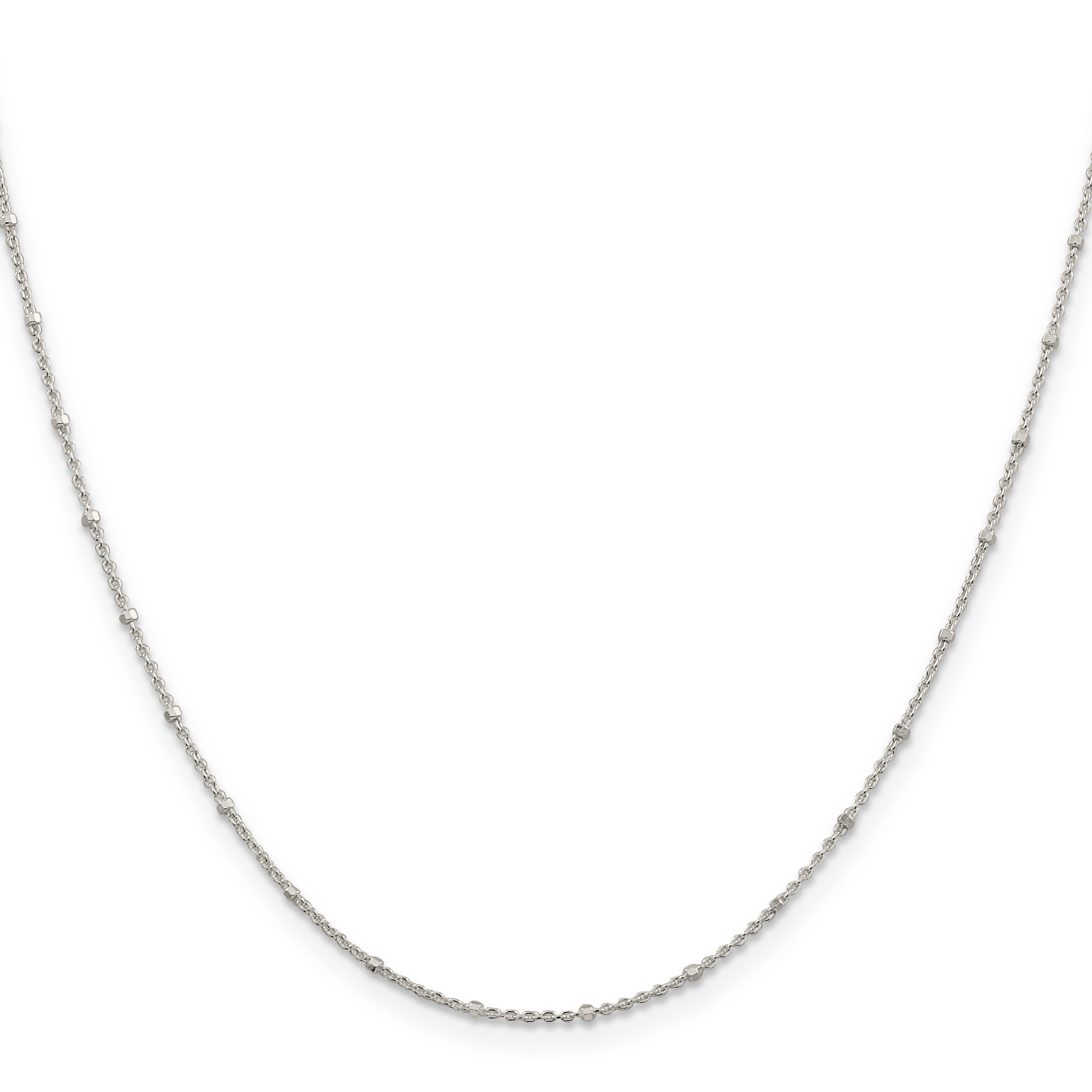 Sterling Silver 1.25mm Rolo with Beads Chain