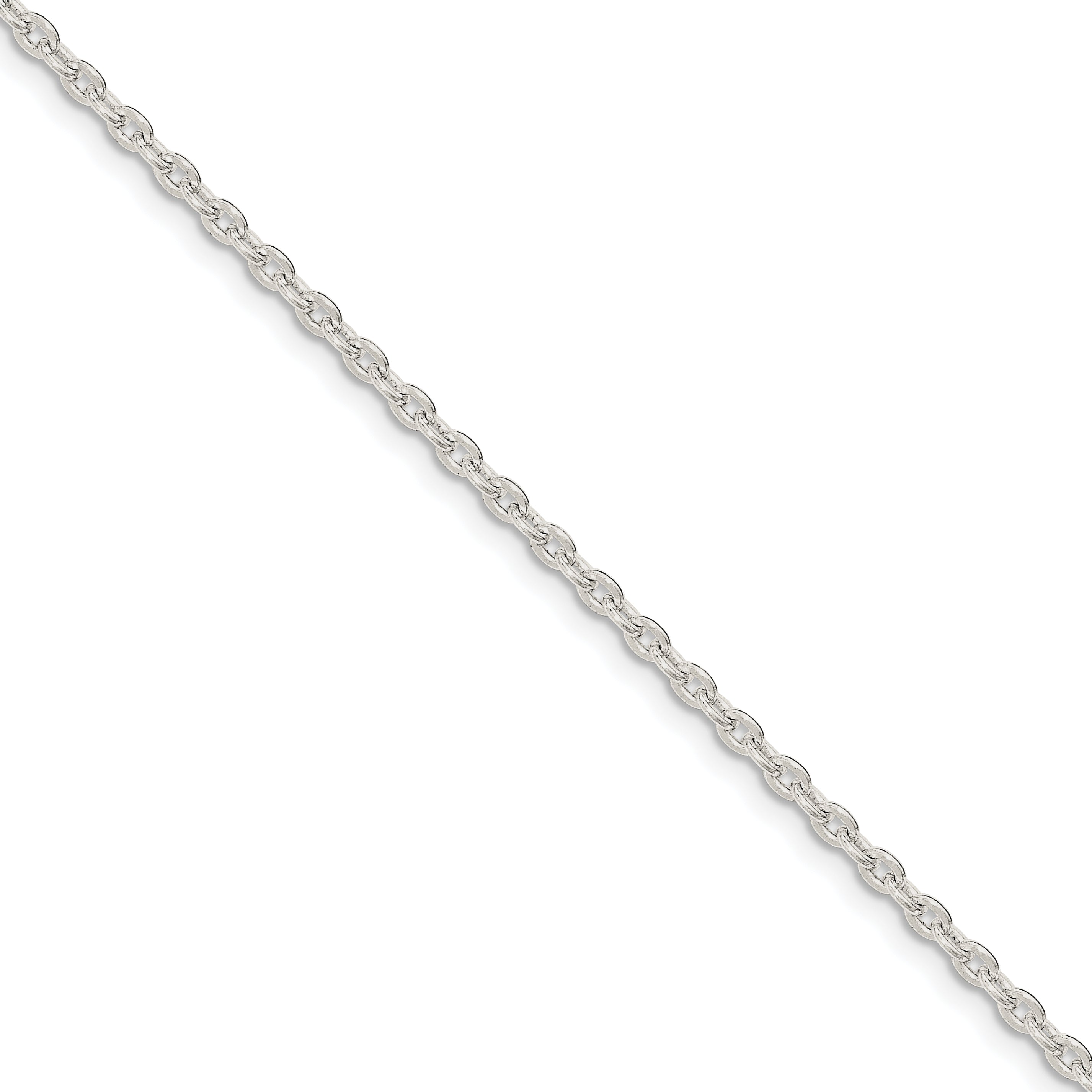 Sterling Silver 2.75mm Flat Cable Chain