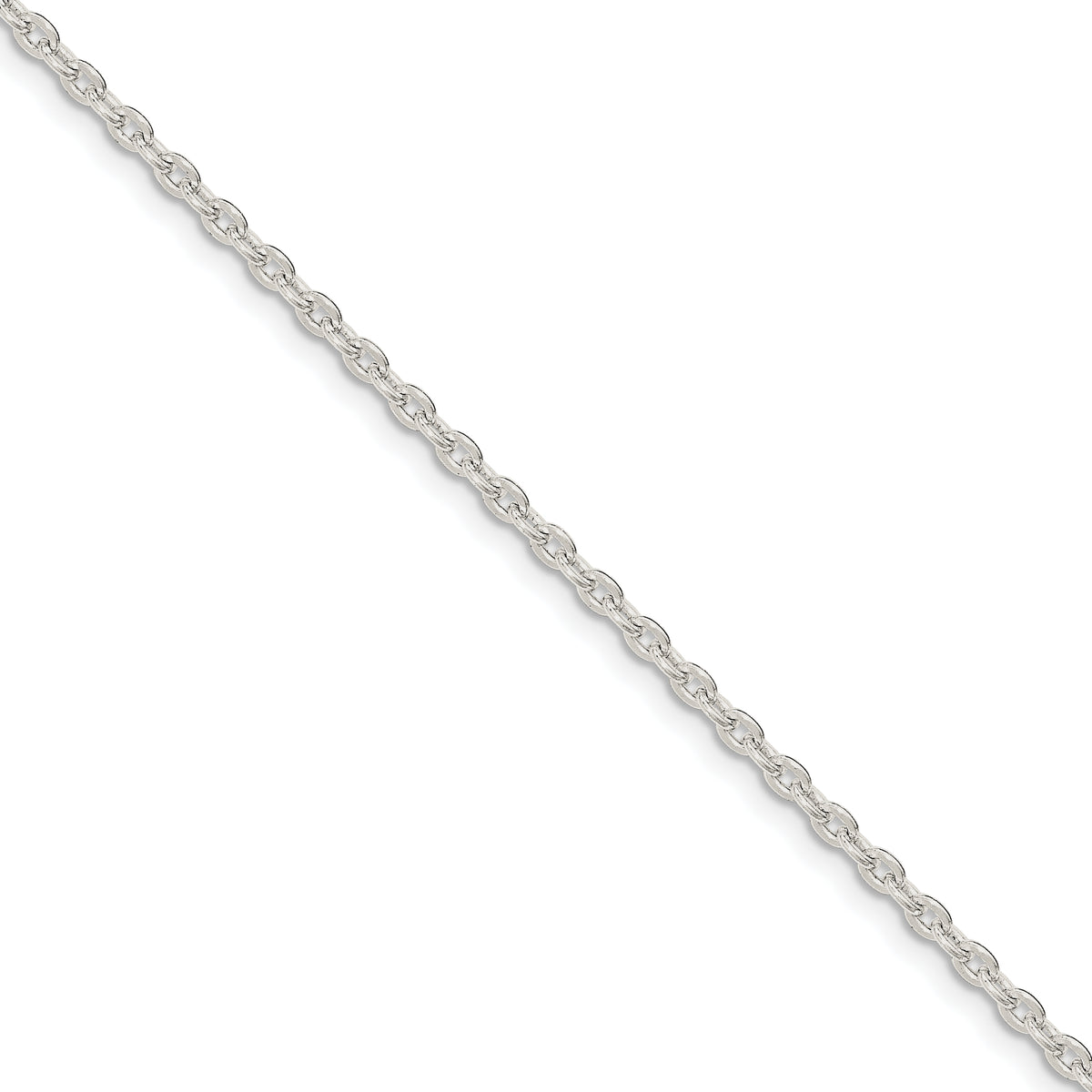 Sterling Silver 2.75mm Flat Cable Chain