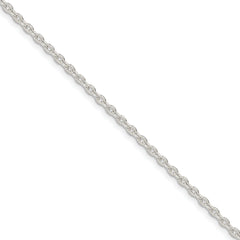 Sterling Silver 2.75mm Flat Cable Chain