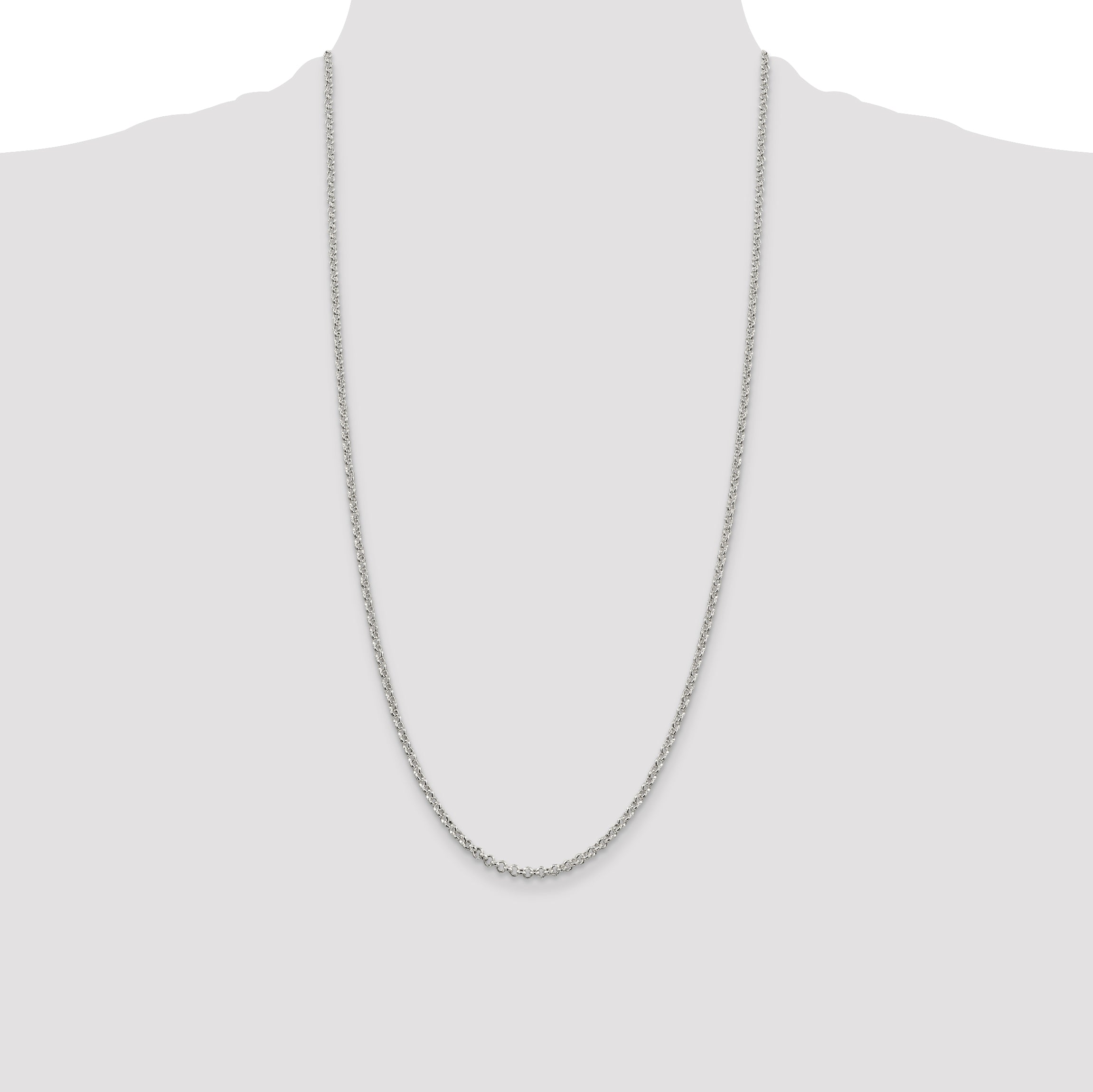 Sterling Silver 2.5mm Rolo Chain