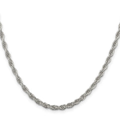 Sterling Silver 3.8mm Loose Rope Chain