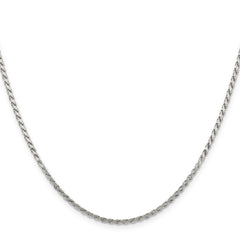 Sterling Silver 2.25mm Flat Rope Chain