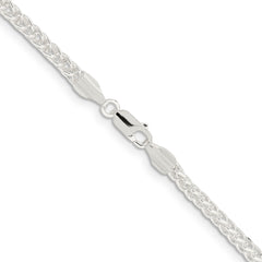 Sterling Silver 3mm Square Spiga Chain