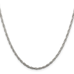 Sterling Silver 2.5mm Loose Rope Chain