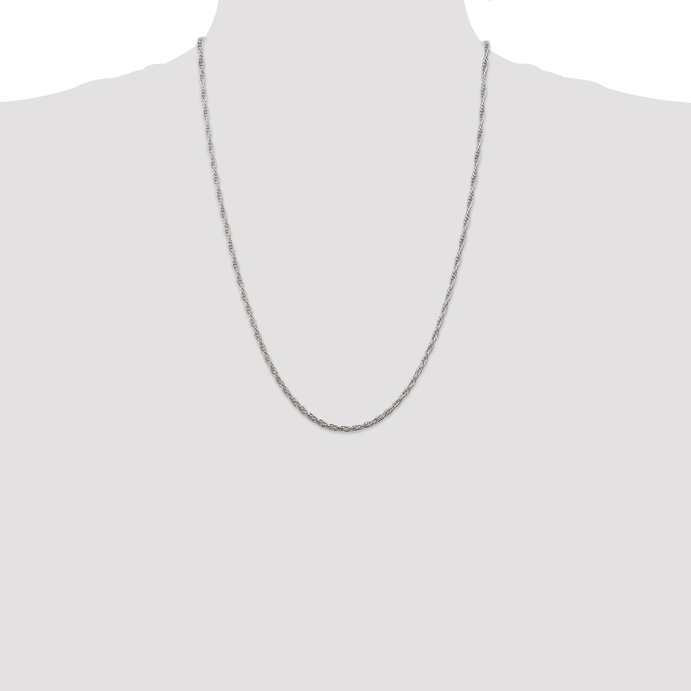 Sterling Silver 2.5mm Loose Rope Chain