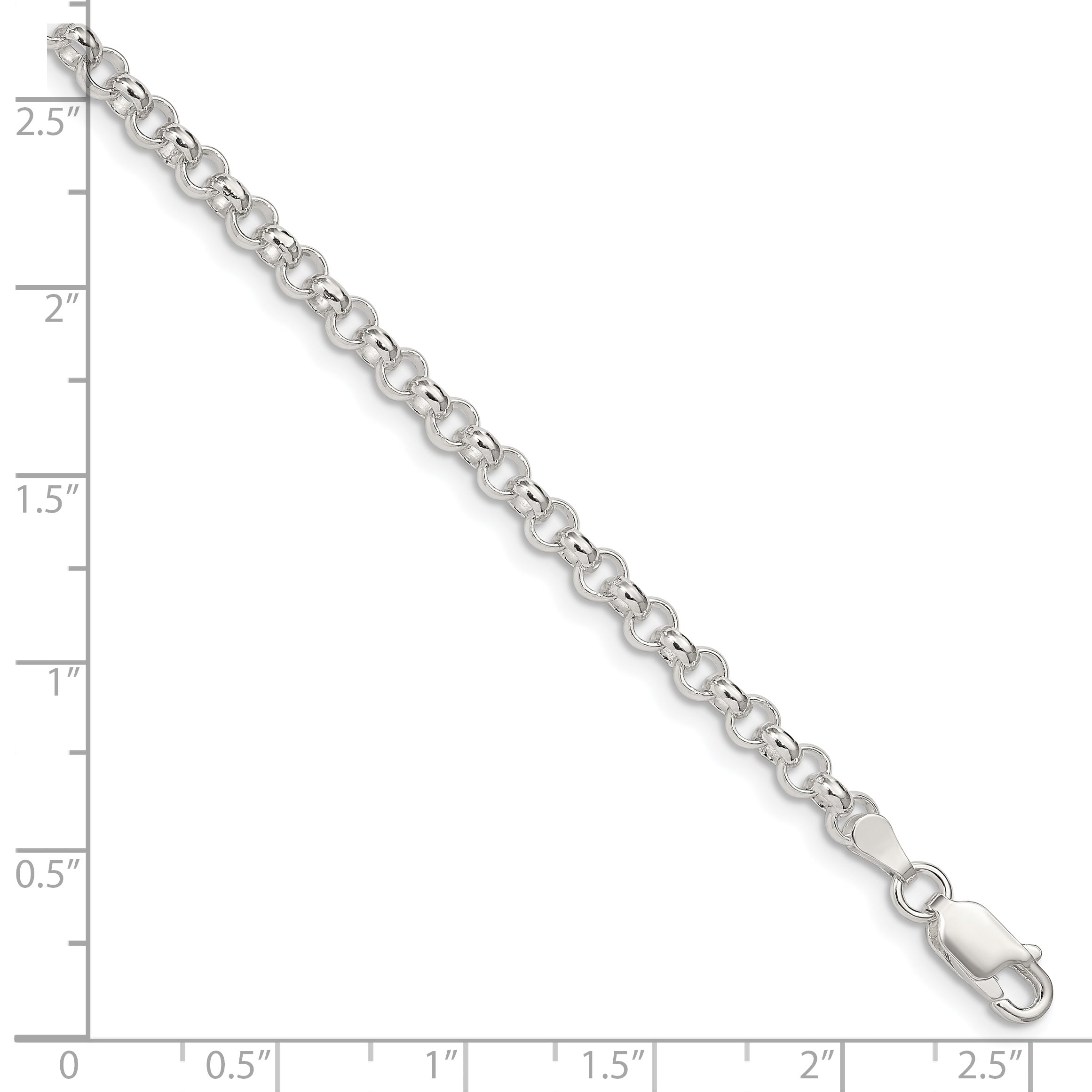 Sterling Silver 4mm Rolo Chain