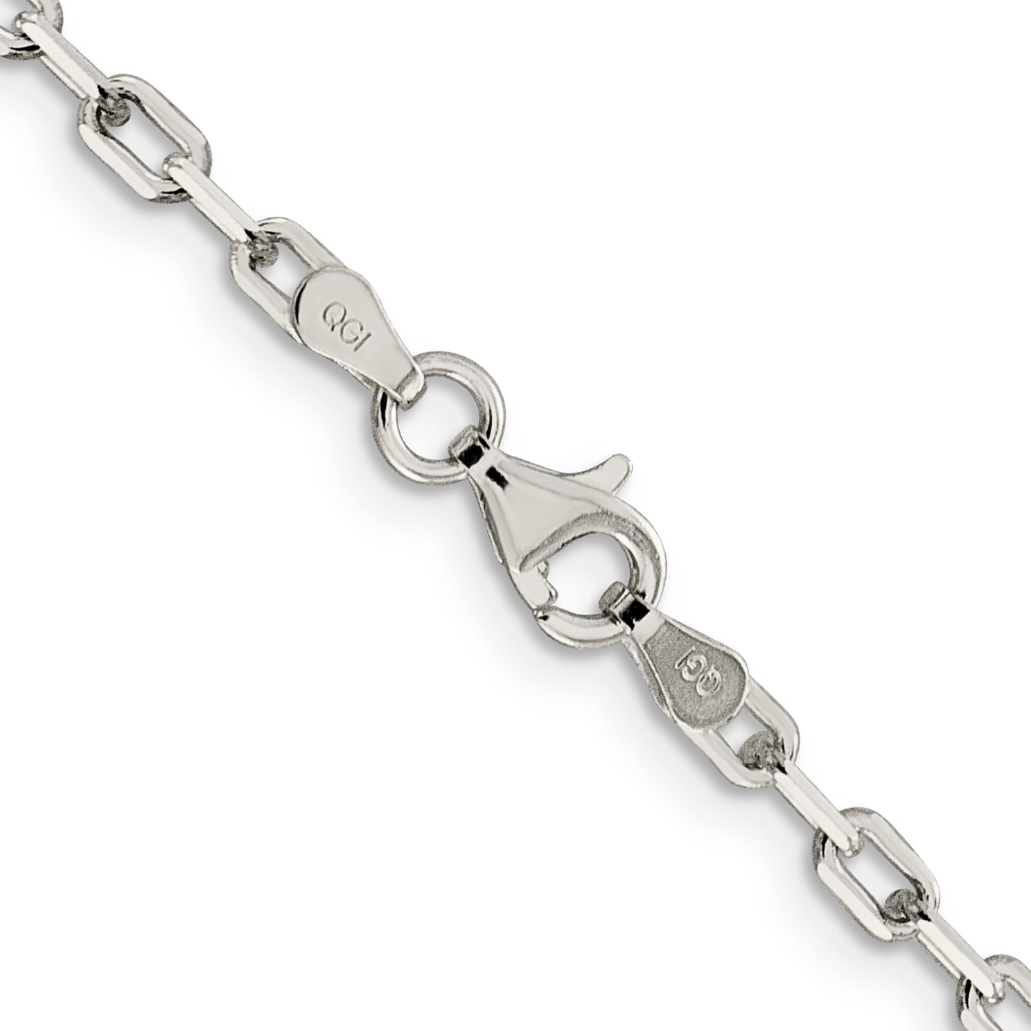 Sterling Silver 2.75mm Elongated Open Link Chain