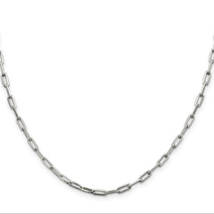 Sterling Silver 3.25mm Elongated Open Link Chain