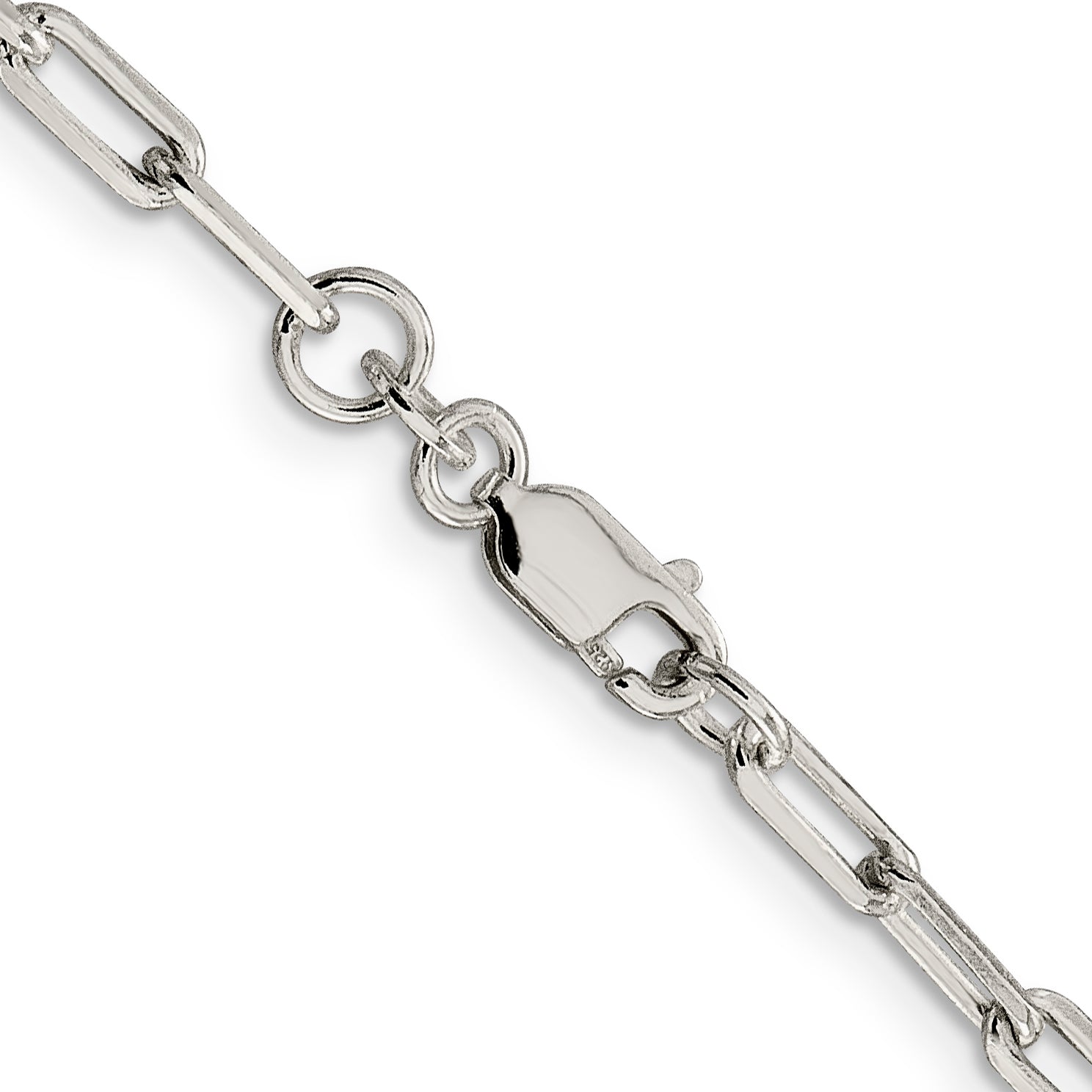 Sterling Silver 3.25mm Elongated Open Link Chain