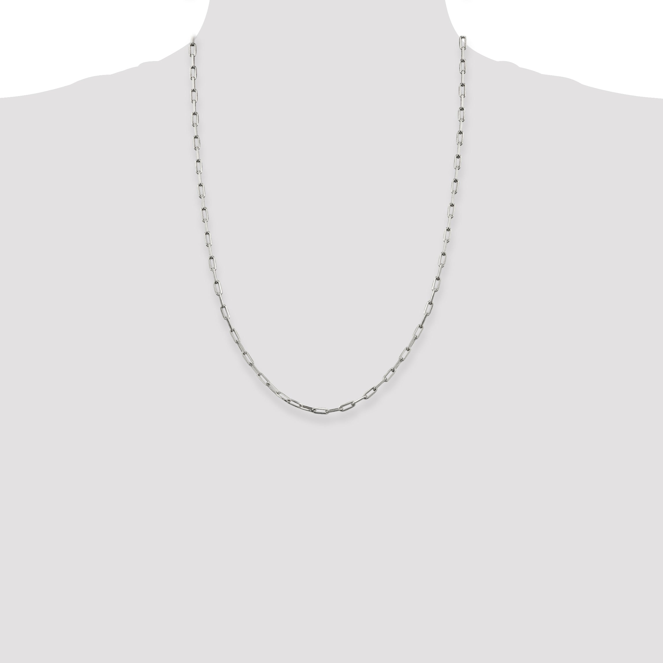 Sterling Silver 3.25mm Elongated Open Link Chain