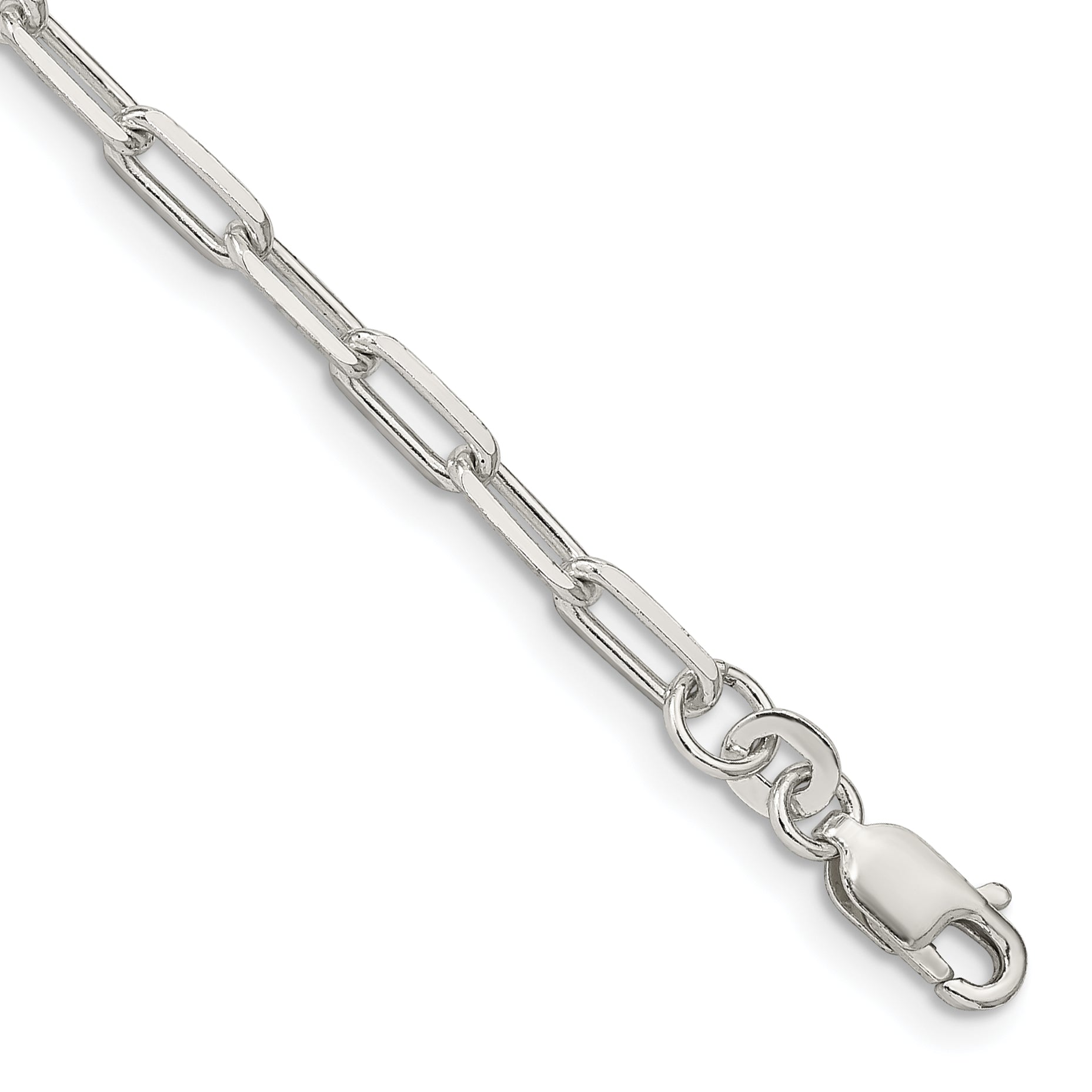 Sterling Silver 3.25mm Elongated Open Link Chain