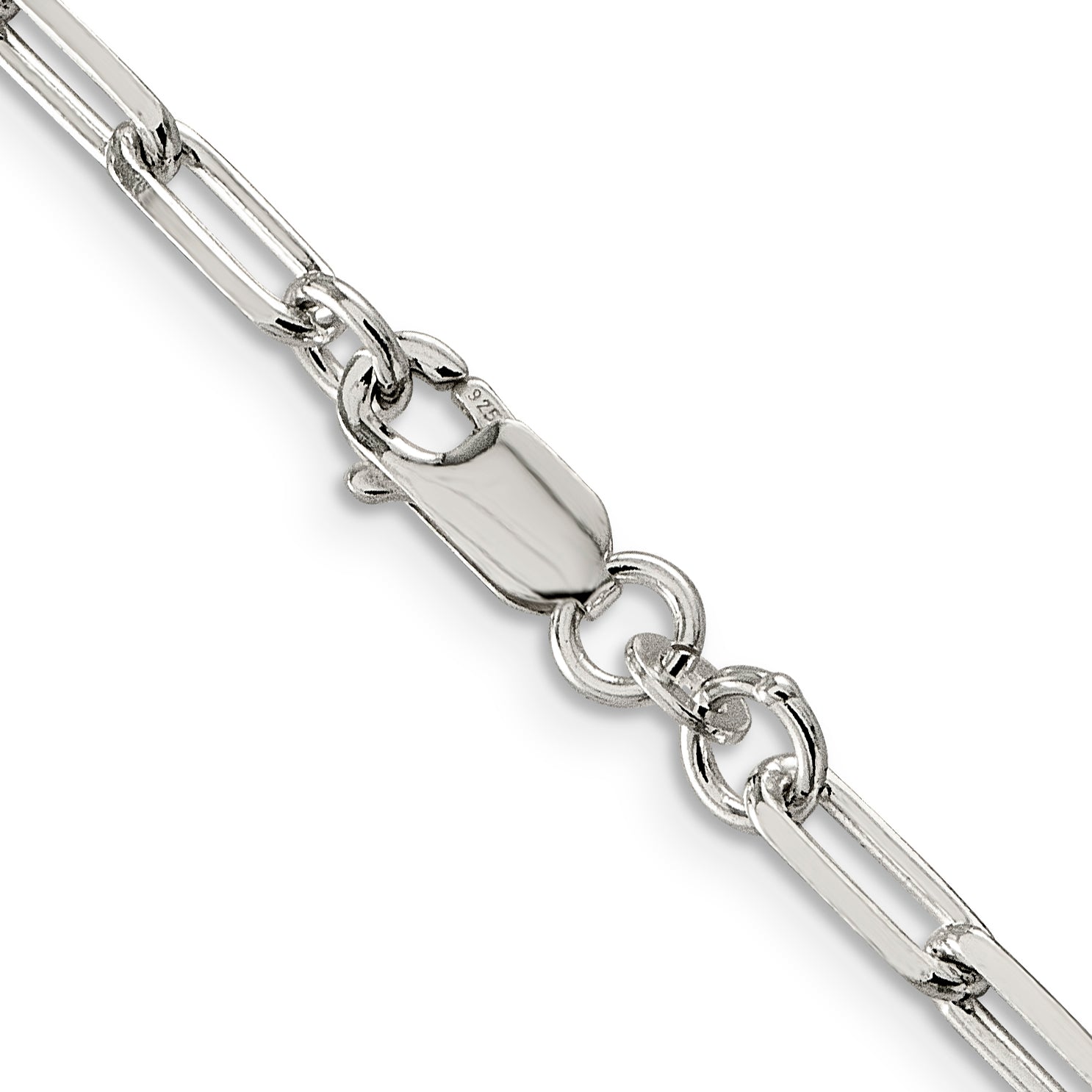 Sterling Silver 4.25mm Elongated Open Link Chain