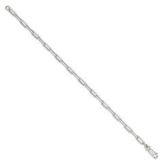 Sterling Silver 4.25mm Elongated Open Link Chain