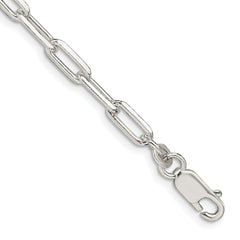 Sterling Silver 4.25mm Elongated Open Link Chain