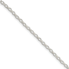 Sterling Silver 3mm Fancy Rolo Chain