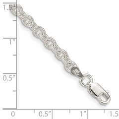 Sterling Silver 3.75mm Fancy Rolo Chain