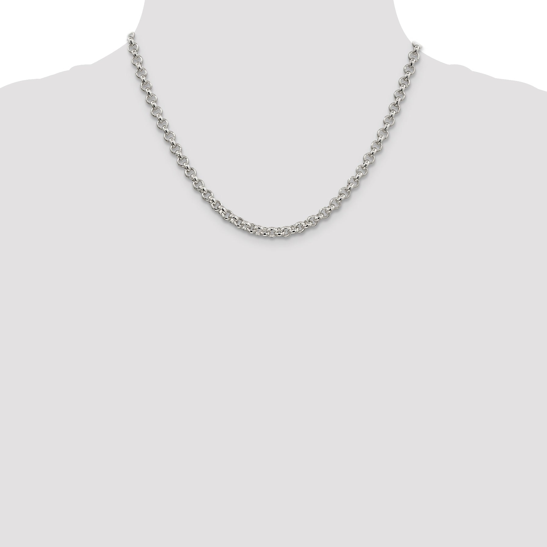 Sterling Silver 5mm Rolo Chain