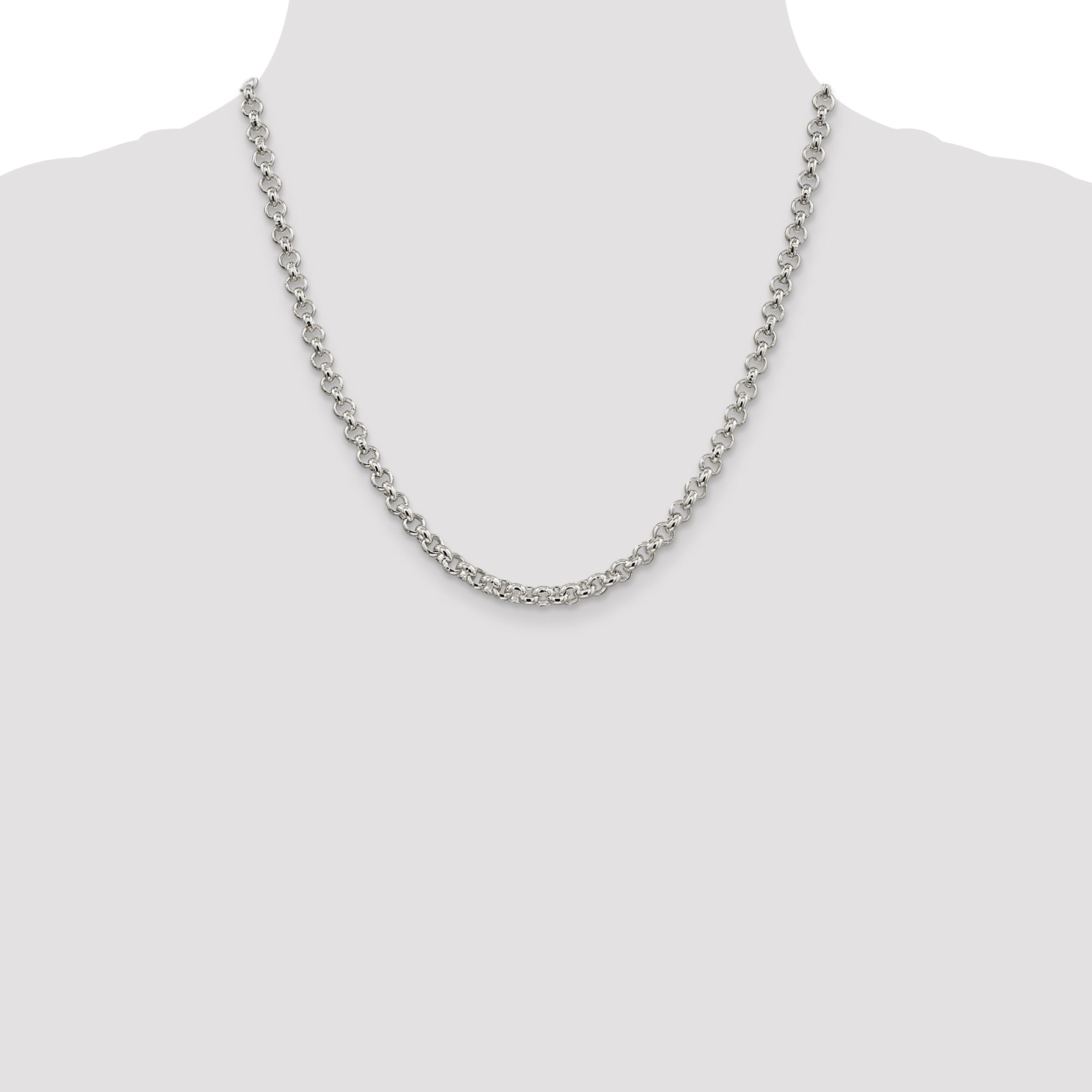 Sterling Silver 5mm Rolo Chain