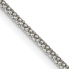 Sterling Silver 1.6mm Corona Chain