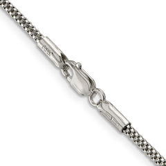 Sterling Silver 2mm Corona Chain