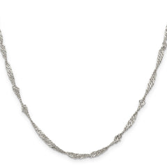 Sterling Silver 3mm Singapore Chain