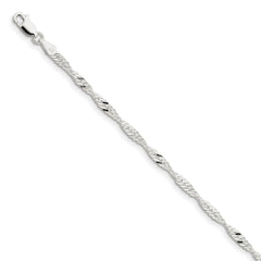 Sterling Silver 3.00mm Singapore Chain