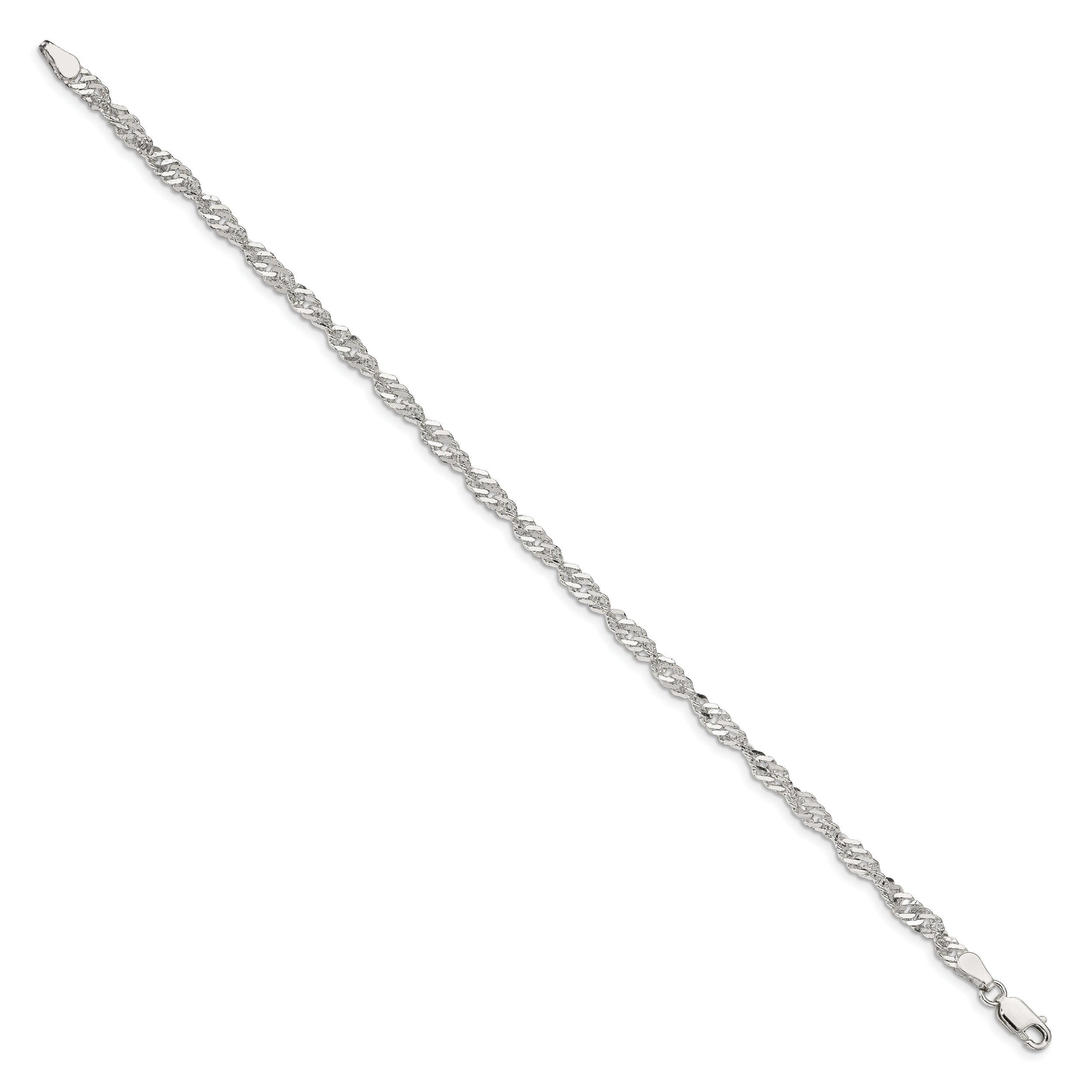 Sterling Silver 3.5mm Singapore Chain