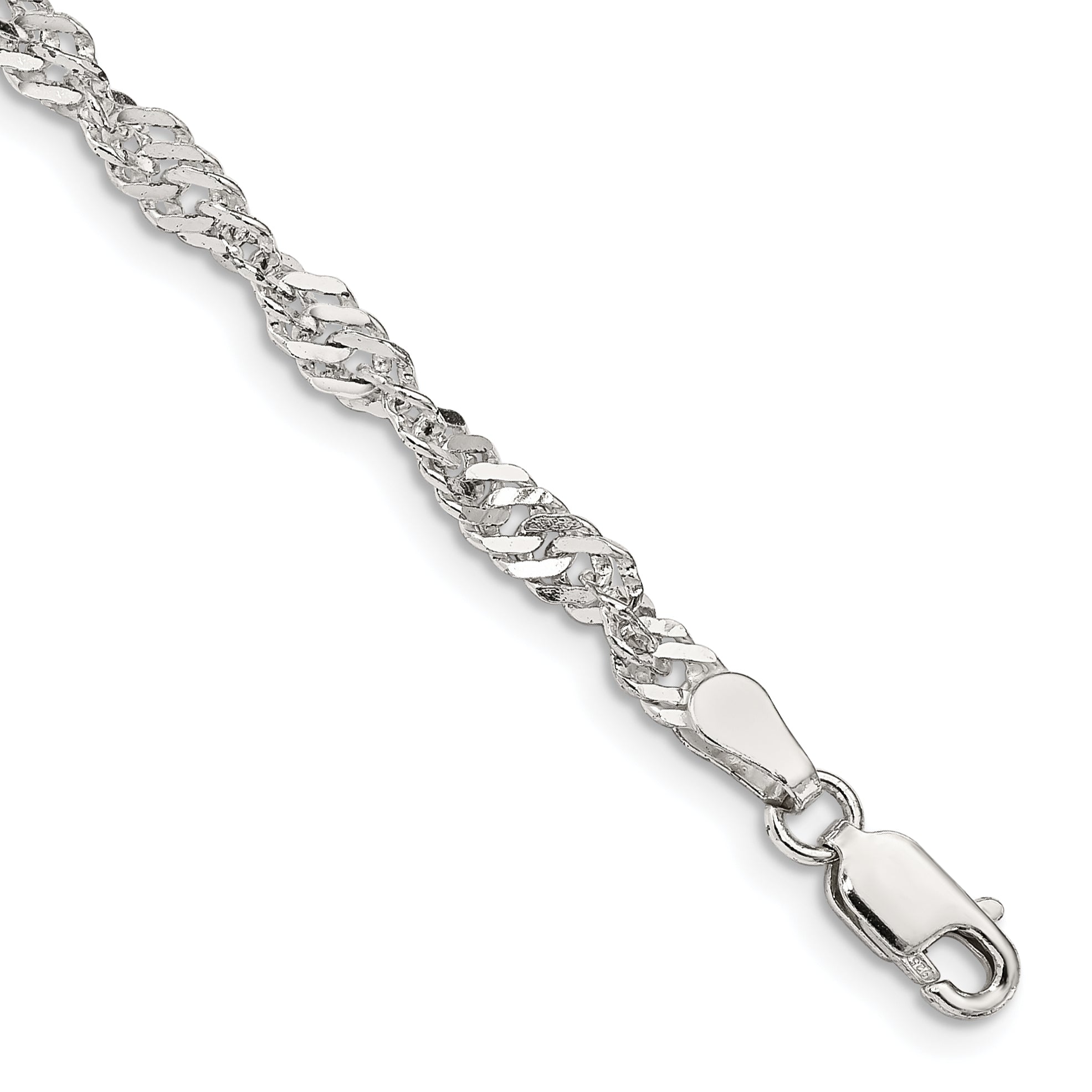 Sterling Silver 3.5mm Singapore Chain