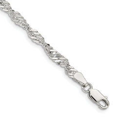 Sterling Silver 3.5mm Singapore Chain