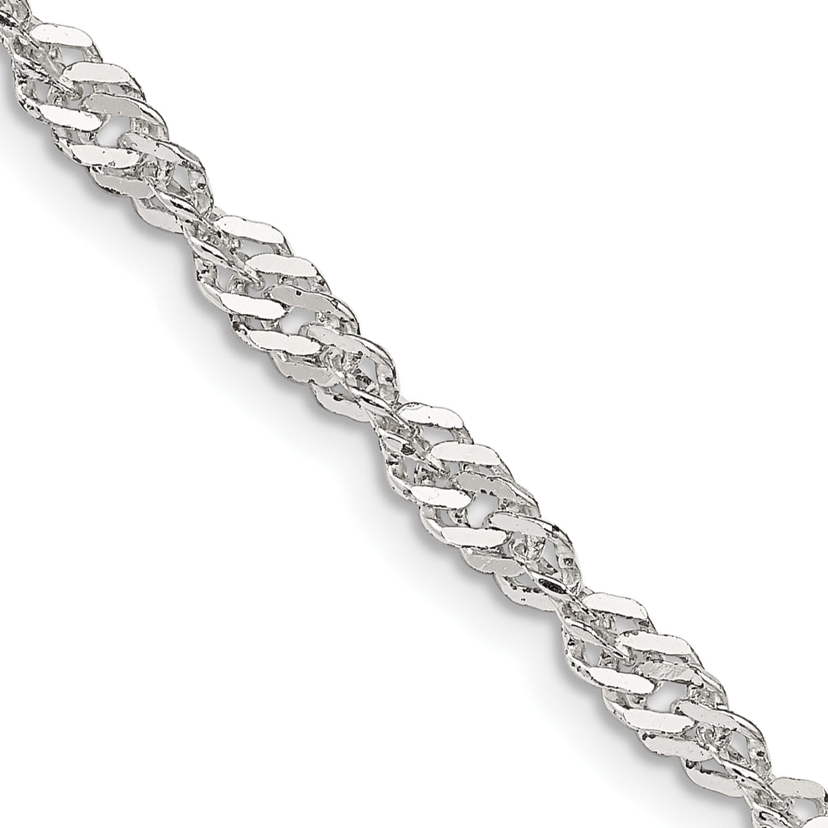 Sterling Silver 3.5mm Singapore Chain