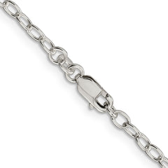 Sterling Silver 3.4mm Oval Cable Chain