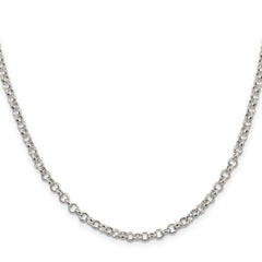 Sterling Silver 4mm Rolo Chain