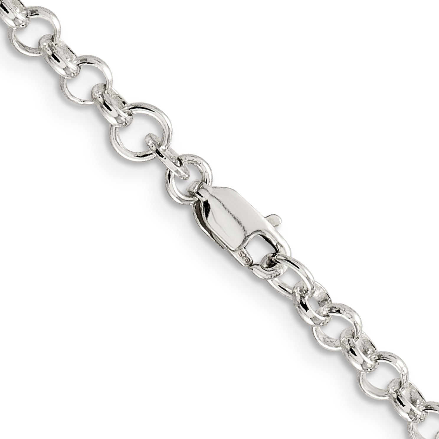 Sterling Silver 4mm Rolo Chain