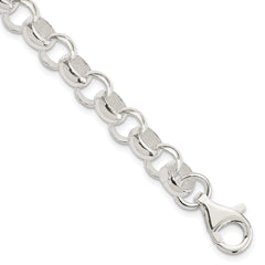 Sterling Silver 8.00mm Belcher Light Bracelet