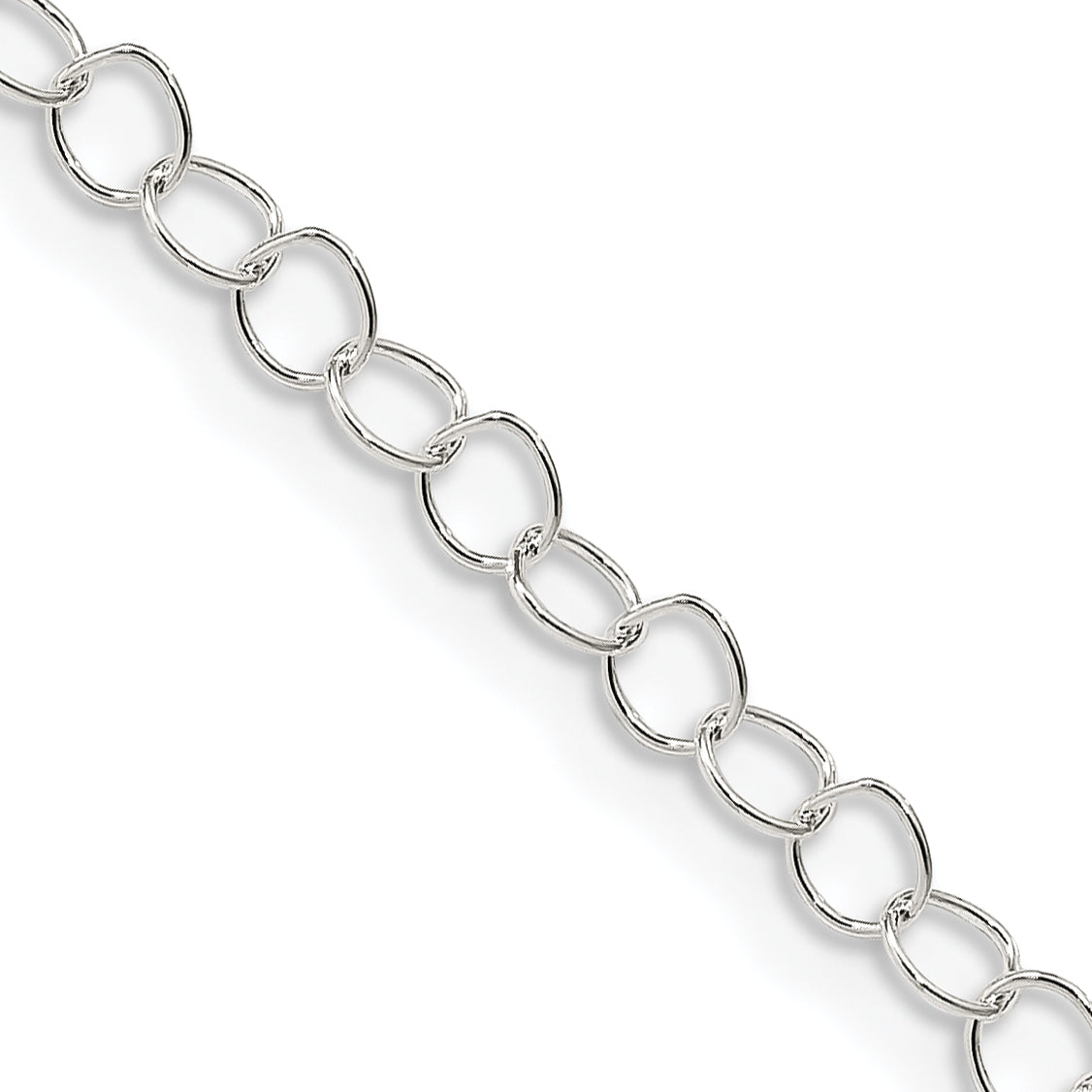 Sterling Silver 3.5mm Fancy Cable Chain