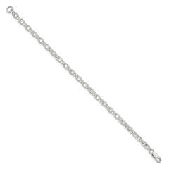 Sterling Silver 4.4mm Oval Fancy Rolo Chain