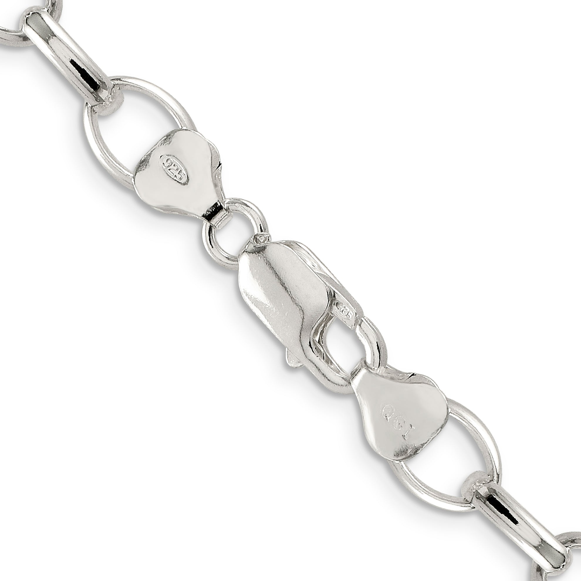 Sterling Silver 8mm Fancy Rolo Chain