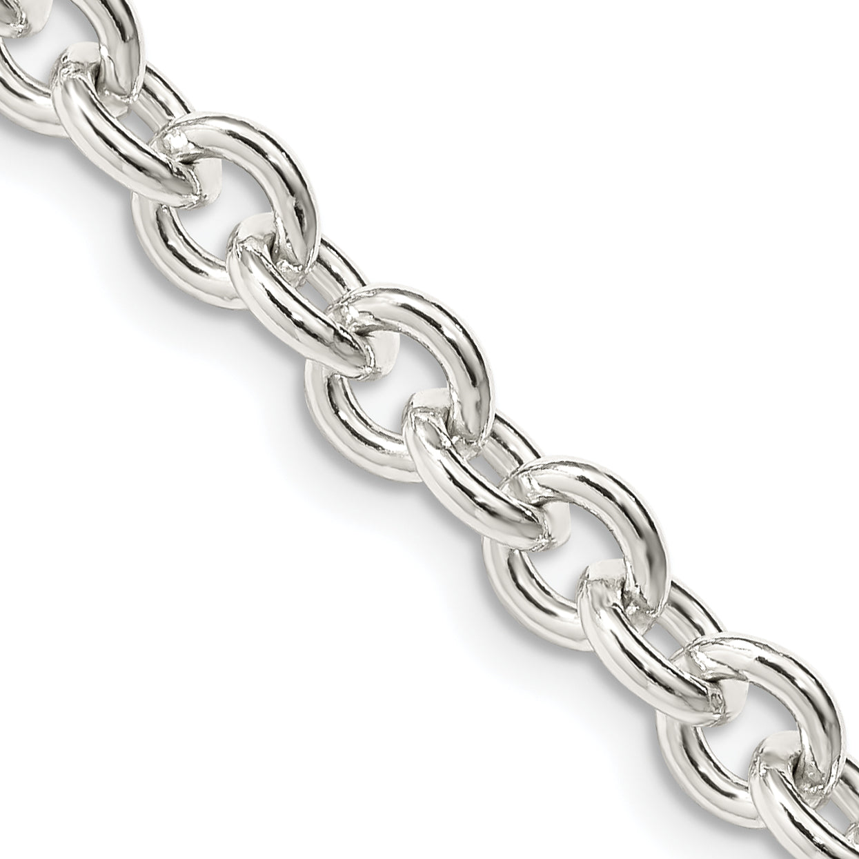 Sterling Silver 6.1mm Cable Chain